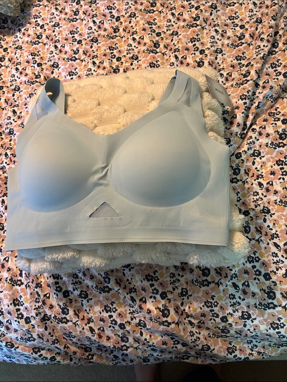 Aerisoft Light Blue Wireless Sport Comfort Bra -